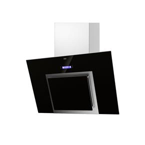 campana extractora pared espejo cristal negro 60cm