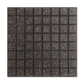 loseta granítica recta 64 panes verde alpes / negro c114-ar 40x40